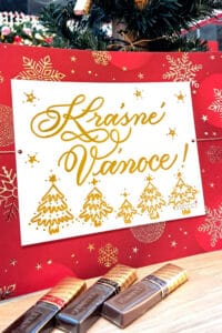 Kaligrafie naživo na produkty Merci