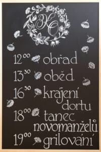 Křída na tabuli, velikost 90 x 60 cm