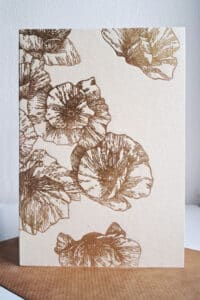 Přání tisknuté technikou letterpressu (knihtisku)