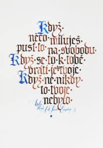 Formát A4 Když něco miluješ, pusť to na svobodu...