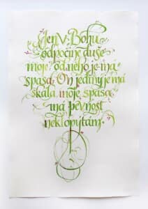 Akvarel na ručním papíře velikosti A3