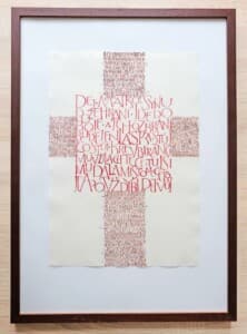 Akvarel na ručním papíře, velikost A3, rámováno