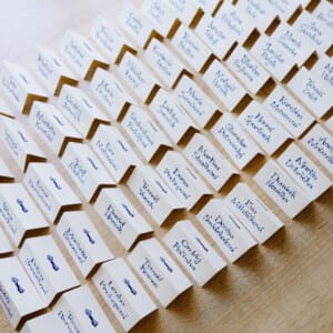 Jmenovky na svatební stůl