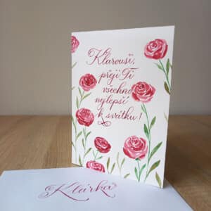 kaligrafické přání