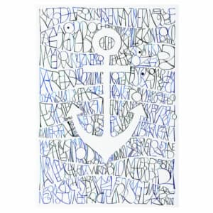 Tričko s příběhem - kaligrafický design pro Paměť národa