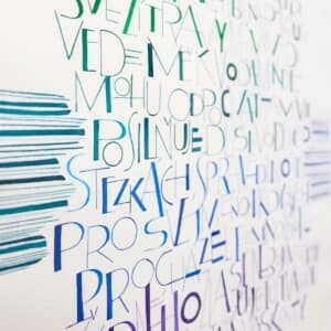 Akvarel na ručním papíře velikosti A3