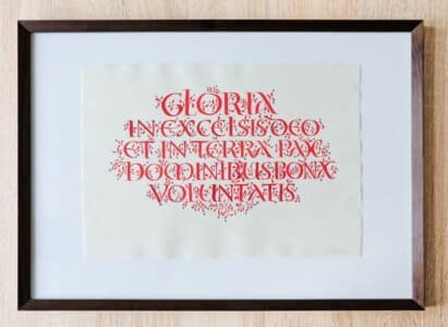 Akvarel na ručním papíře velikosti A4, rámováno