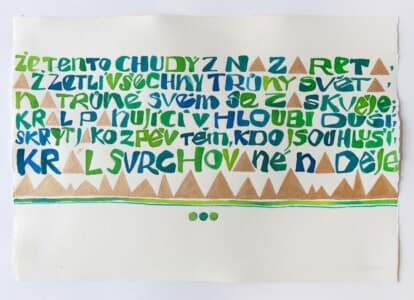 Akvarel na ručním papíru, vel. A4