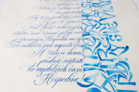 Akvarel na ručním papíře velikosti A3